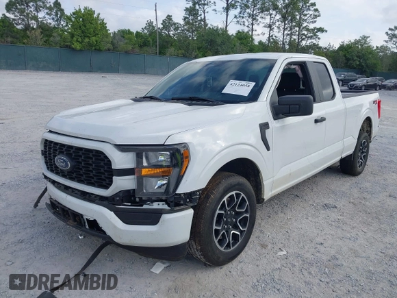 2023 Ford F-150 XL with VIN 1FTEX1CP9PKF91606, listed as a IAAI auction lot 42124058 with 23,535 mi miles and . Bid and sale history available at DreamBid. Image 17.