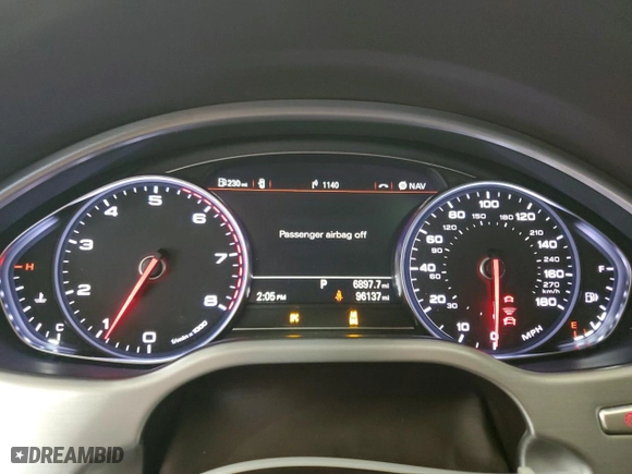 2016 Audi A8 L 4.0T Sport with VIN WAU43AFD1GN011589, listed as a Copart auction lot 86614934 with 96,137 mi miles and Salvage Title. Bid and sale history available at carsss.com. Image 9.