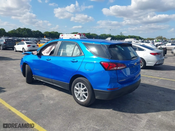 2024 Chevrolet Equinox LS with VIN 3GNAXHEG2RL160764, listed as a IAAI auction lot 41513843 with 18,679 mi miles. Bid and sale history available at carsss.com. Image 3.