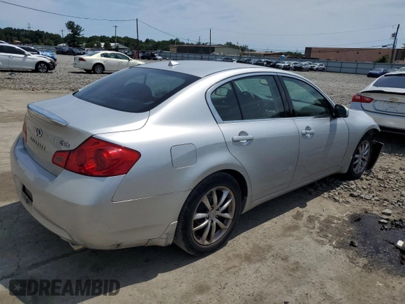 2007 Infiniti G35 G35x with VIN JNKBV61F97M823964, listed as a Copart auction lot 64600044 with 209,018 mi miles and Salvage Title. Bid and sale history available at DreamBid. Image 3.