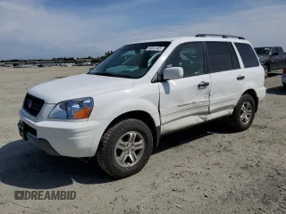 2004 Honda Pilot EX with VIN 2HKYF18504H569611, listed as a Copart auction lot 53247405 with 199,141 mi miles and Salvage Title. Bid and sale history available at DreamBid. Image 1.
