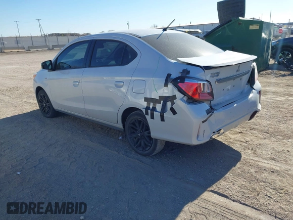 2022 Mitsubishi Mirage ES z VIN ML32FUFJ5NHF03326, wystawiony jako IAAI lot #41340720 z przebiegiem 15 621 mil mil oraz . Historia ofert i sprzedaży dostępna na DreamBid. Obrazek 3.