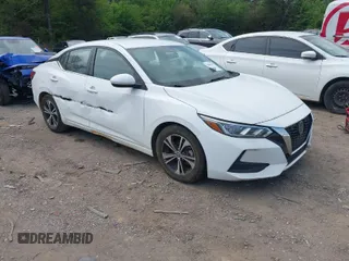 2021 Nissan Sentra SV with VIN 3N1AB8CV5MY247808, listed as a IAAI auction lot 42012583 with 58,585 mi miles and . Bid and sale history available at DreamBid. Image 1.