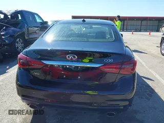 2020 Infiniti Q50 Premium with VIN JN1EV7AR3LM254279, listed as a IAAI auction lot 41877606 with 55,454 mi miles and . Bid and sale history available at DreamBid. Image 16.