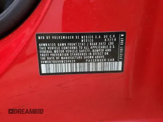 2019 Volkswagen Jetta SEL с VIN 3VWEB7BU9KM234529, выставлен на аукционе Copart как лот 48048385 с пробегом 56 081 миль миль и Списание • Salvage title. История ставок и продаж доступна на DreamBid. Изображение 13.