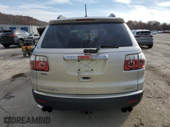 2010 GMC Acadia SL with VIN 1GKLVKED0AJ164242, listed as a Copart auction lot 78519404 with 117,202 mi miles and Salvage Title. Bid and sale history available at carsss.com. Image 6.