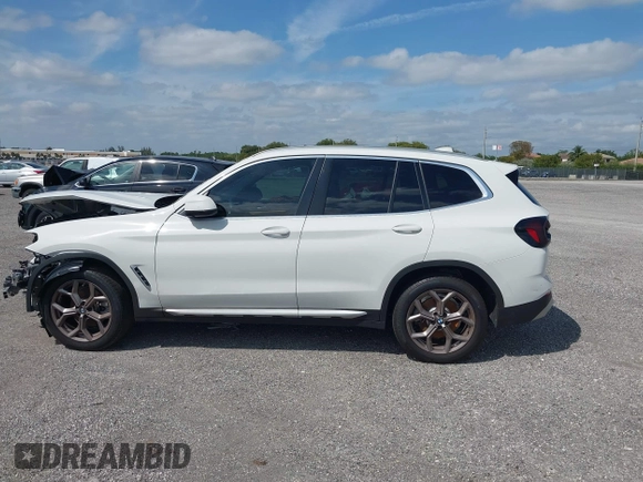 2022 BMW X3 xDrive30i with VIN 5UX53DP08N9M80851, listed as a IAAI auction lot 40173357 with 18,889 mi miles and . Bid and sale history available at DreamBid. Image 13.