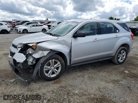 2015 Chevrolet Equinox LS z VIN 1GNALAEK1FZ103774, wystawiony jako Copart lot #56829515 z przebiegiem 144 733 mil mil oraz Szkoda całkowita • Salvage title. Historia ofert i sprzedaży dostępna na DreamBid. Obrazek 1.