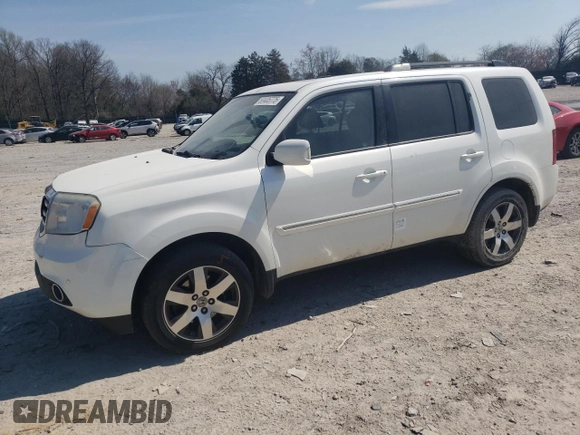 2012 Honda Pilot Touring with VIN 5FNYF4H98CB066488, listed as a Copart auction lot 50405775 with 209,840 mi miles and Salvage Title. Bid and sale history available at carsss.com. Image 1.