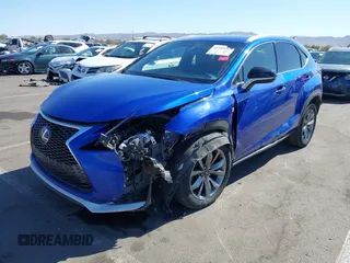 2015 Lexus NX 200t with VIN JTJYARBZ6F2018562, listed as a IAAI auction lot 41589952 with 161,182 mi miles. Bid and sale history available at carsss.com. Image 2.