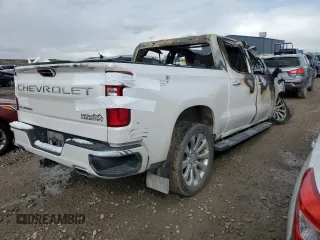 2019 Chevrolet Silverado 1500 High Country with VIN 3GCUYHEL6KG127717, listed as a Copart auction lot 48813995 with 0 mi miles and Salvage Title. Bid and sale history available at carsss.com. Image 3.