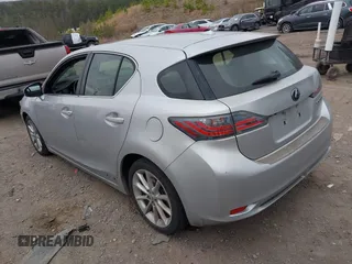 2012 Lexus CT CT 200h with VIN JTHKD5BHXC2100529, listed as a IAAI auction lot 41805863 with Not Provided miles and . Bid and sale history available at carsss.com. Image 3.