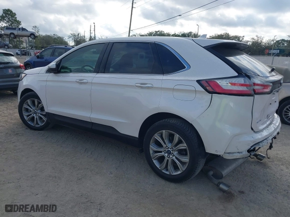 2019 Ford Edge Titanium with VIN 2FMPK3K93KBB11919, listed as a IAAI auction lot 41613148 with 61,053 mi miles. Bid and sale history available at carsss.com. Image 3.