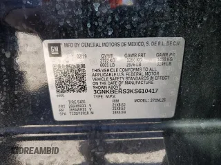 2019 Chevrolet Blazer RS z VIN 3GNKBERS3KS610417, wystawiony jako Copart lot #43074495 z przebiegiem 59 986 mil mil oraz Czysty tytuł • Clean title. Historia ofert i sprzedaży dostępna na DreamBid. Obrazek 14.