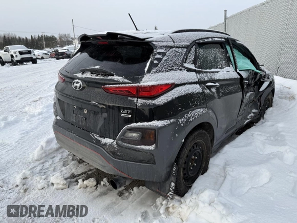 2019 Hyundai Kona Limited with VIN KM8K3CA56KU232802, listed as a Copart auction lot 85434644 with 43,707 mi miles and Salvage Title. Bid and sale history available at carsss.com. Image 3.
