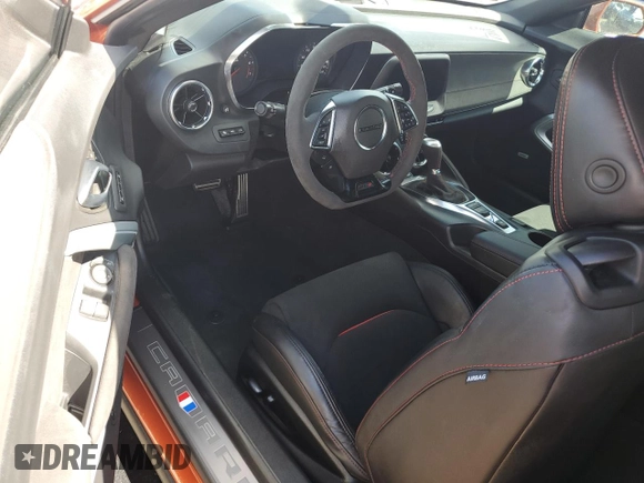 2023 Chevrolet Camaro ZL1 with VIN 1G1FK1R62P0152754, listed as a Copart auction lot 74288004 with Not provided miles and Non repairable. Bid and sale history available at DreamBid. Image 8.
