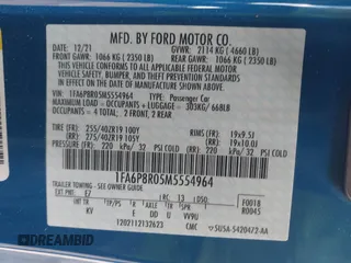2021 Ford Mustang Mach 1 with VIN 1FA6P8R05M5554964, listed as a IAAI auction lot 41694871 with 38,788 mi miles. Bid and sale history available at carsss.com. Image 9.