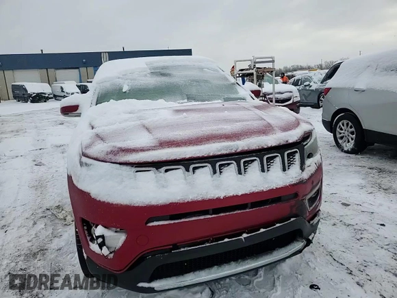 2020 Jeep Compass Limited with VIN 3C4NJDCB1LT138936, listed as a Copart auction lot 45344685 with 53,183 mi miles and Salvage Title. Bid and sale history available at carsss.com. Image 10.