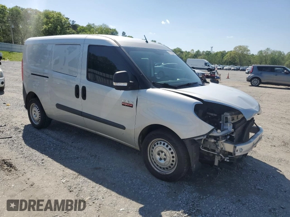 2019 Ram ProMaster City Cargo Tradesman with VIN ZFBHRFAB0K6M88090, listed as a Copart auction lot 52197545 with 101,069 mi miles and Salvage Title. Bid and sale history available at carsss.com. Image 4.