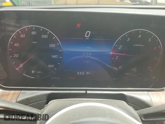2024 Mercedes-Benz C 300 with VIN W1KAF4HBXRR224584, listed as a Copart auction lot 50509725 with 2,757 mi miles and Salvage Title. Bid and sale history available at DreamBid. Image 9.