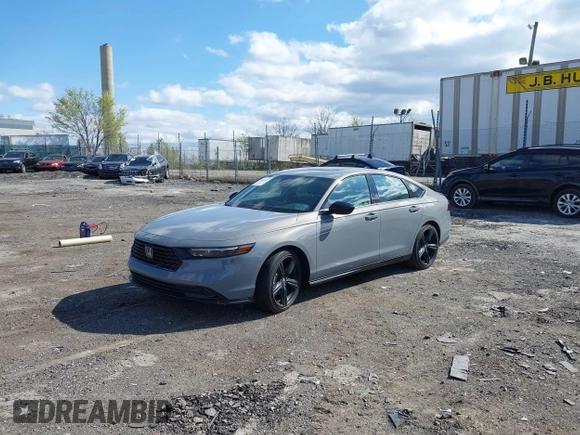 2024 Honda Accord Sport-L with VIN 1HGCY2F79RA065783, listed as a IAAI auction lot 42059481 with 7,390 mi miles and . Bid and sale history available at DreamBid. Image 2.