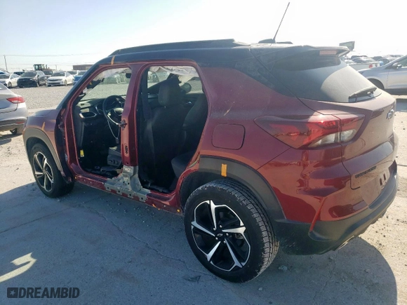2022 Chevrolet TrailBlazer RS with VIN KL79MTSL0NB098671, listed as a Copart auction lot 52097845 with 55,366 mi miles and Salvage Title. Bid and sale history available at carsss.com. Image 2.