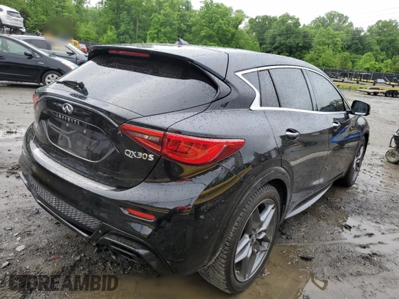 2017 Infiniti QX30 Sport with VIN SJKCH5CP1HA037086, listed as a Copart auction lot 53466314 with 68,899 mi miles and Salvage Title. Bid and sale history available at carsss.com. Image 3.