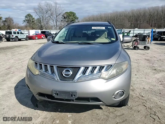 2009 Nissan Murano SL with VIN JN8AZ18U49W027918, listed as a Copart auction lot 47925465 with 268,131 mi miles and Salvage Title. Bid and sale history available at carsss.com. Image 11.