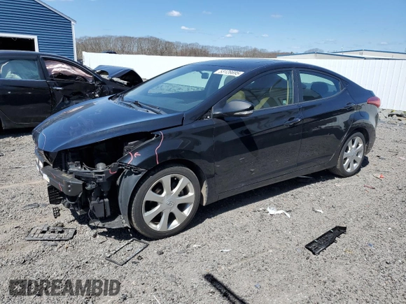 2011 Hyundai Elantra GLS with VIN 5NPDH4AE9BH052356, listed as a Copart auction lot 53126695 with 79,601 mi miles and Clean Title. Bid and sale history available at carsss.com. Image 1.