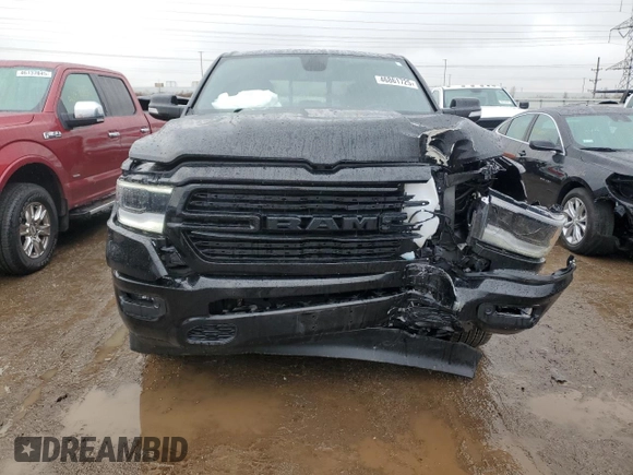 2021 Ram 1500 Big Horn with VIN 1C6SRFBT7MN729234, listed as a Copart auction lot 46861725 with 44,789 mi miles and Salvage Title. Bid and sale history available at carsss.com. Image 5.