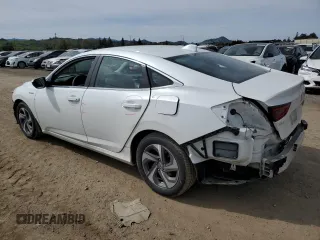 2020 Honda Insight EX with VIN 19XZE4F54LE000758, listed as a Copart auction lot 49923805 with 76,483 mi miles and Salvage Title. Bid and sale history available at carsss.com. Image 2.
