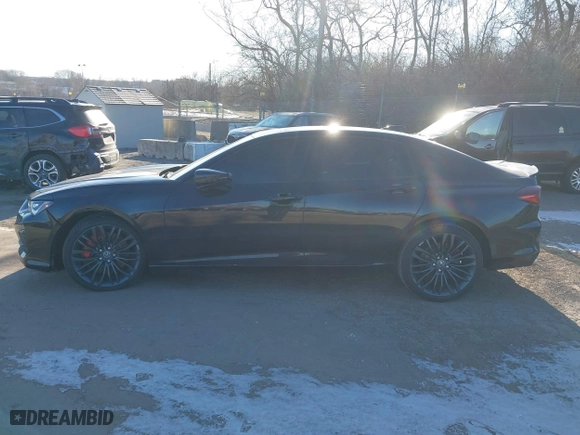 2023 Acura TLX Type S with VIN 19UUB7F06PA002711, listed as a IAAI auction lot 41641648 with 1 mi miles. Bid and sale history available at carsss.com. Image 13.