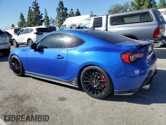 2018 Subaru BRZ tS with VIN JF1ZCAD12J9600805, listed as a Copart auction lot 77439764 with 82,360 mi miles and Salvage title. Bid and sale history available at DreamBid. Image 2.