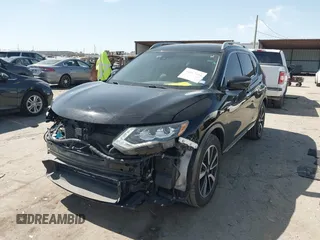 2019 Nissan Rogue SL with VIN 5N1AT2MTXKC813158, listed as a IAAI auction lot 41665354 with 62,605 mi miles and . Bid and sale history available at DreamBid. Image 2.