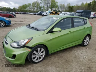 2013 Hyundai Accent SE with VIN KMHCU5AE4DU075108, listed as a Copart auction lot 52213195 with 194,266 mi miles and Clean Title. Bid and sale history available at carsss.com. Image 1.