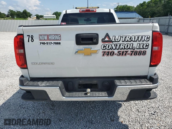2018 Chevrolet Colorado 2WD Work Truck with VIN 1GCHSBEA2J1316084, listed as a Copart auction lot 59759125 with 133,757 mi miles and Salvage title. Bid and sale history available at DreamBid. Image 6.