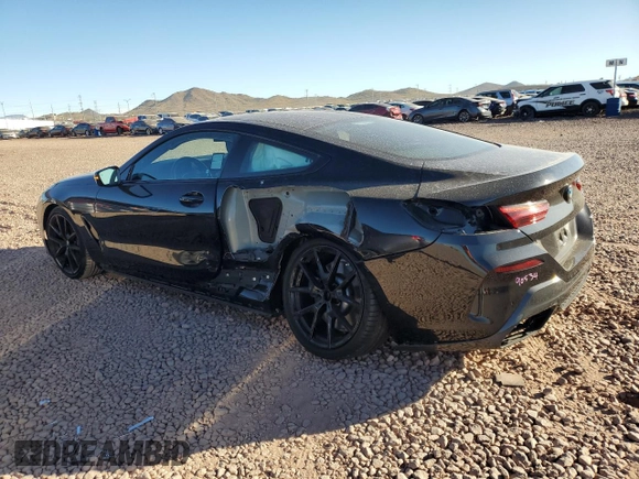 2021 BMW 8 Series 840i with VIN WBAAE2C09MCF72461, listed as a Copart auction lot 79049264 with 23,681 mi miles and Salvage Title. Bid and sale history available at carsss.com. Image 2.