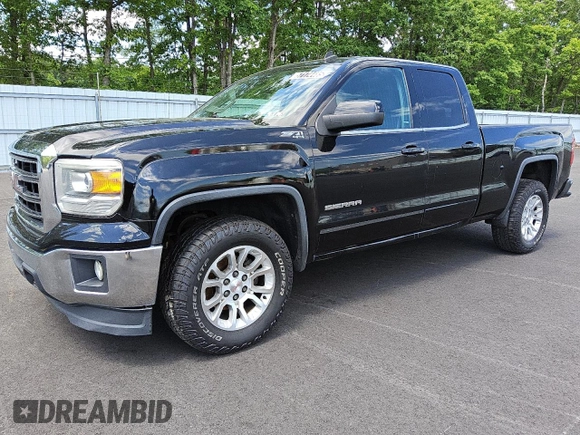 2014 GMC Sierra 1500 SLE z VIN 1GTV2UEH9EZ314965, wystawiony jako Copart lot #57174485 z przebiegiem 100 292 mil mil oraz Czysty tytuł • Clean title. Historia ofert i sprzedaży dostępna na DreamBid. Obrazek 1.