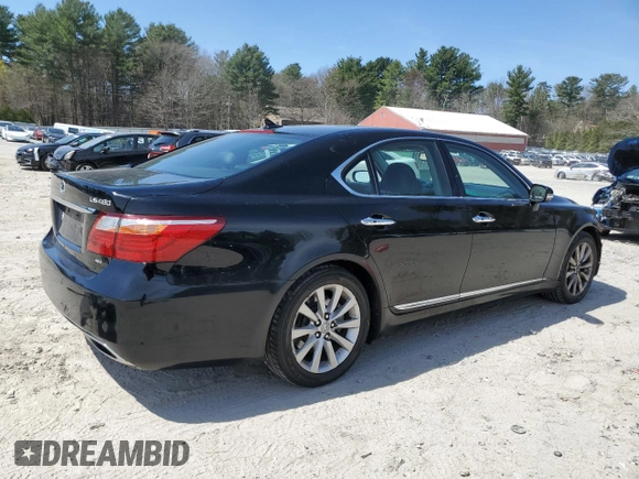2012 Lexus LS 460 with VIN JTHCL5EF0C5015098, listed as a Copart auction lot 52645535 with 156,900 mi miles and Clean title. Bid and sale history available at DreamBid. Image 3.