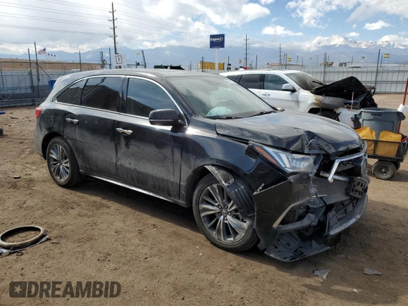 2017 Acura MDX w/Technology Pkg with VIN 5FRYD4H59HB023934, listed as a Copart auction lot 48361165 with 65,083 mi miles and Salvage Title. Bid and sale history available at carsss.com. Image 4.