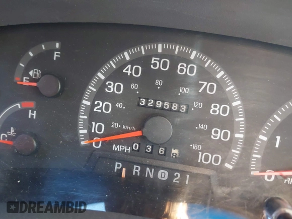 1997 Ford F-150 with VIN 2FTDX1721VCA79379, listed as a IAAI auction lot 41325847 with 329,583 mi miles and . Bid and sale history available at DreamBid. Image 7.