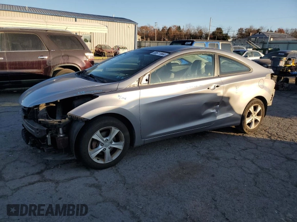 2013 Hyundai Elantra Coupe GS PZEV with VIN KMHDH6AEXDU003182, listed as a Copart auction lot 80611964 with 120,996 mi miles and Salvage Title. Bid and sale history available at carsss.com. Image 1.