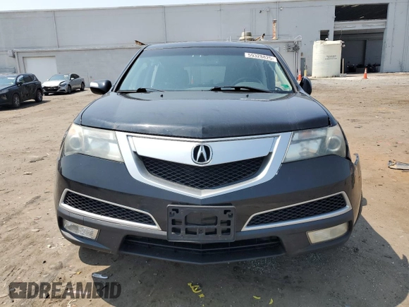 2011 Acura MDX with VIN 2HNYD2H29BH549312, listed as a Copart auction lot 59328825 with Not provided miles and Salvage title. Bid and sale history available at DreamBid. Image 5.