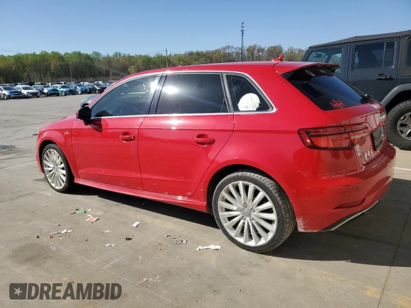 2017 Audi A3 Sportback e-tron Premium Plus with VIN WAUTPBFF2HA058520, listed as a Copart auction lot 52887145 with 98,098 mi miles and Clean Title. Bid and sale history available at carsss.com. Image 2.