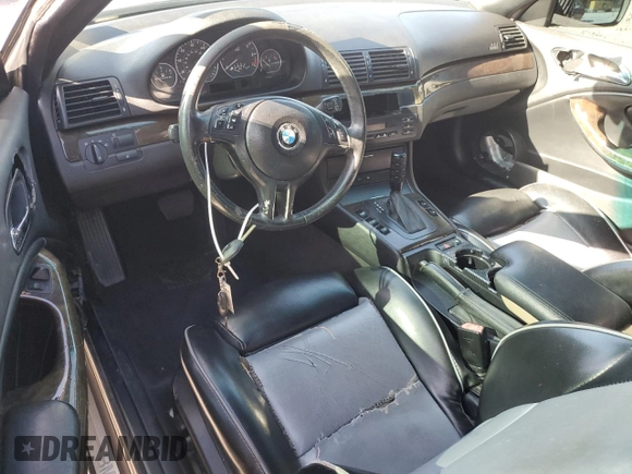 2002 BMW 3 Series 330Ci with VIN WBABS534X2JU90049, listed as a Copart auction lot 52205255 with 160,746 mi miles and Salvage Title. Bid and sale history available at carsss.com. Image 8.