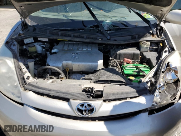 2008 Toyota Sienna XLE with VIN 5TDZK22C98S156597, listed as a Copart auction lot 54557475 with 172,418 mi miles and Salvage Title. Bid and sale history available at DreamBid. Image 12.
