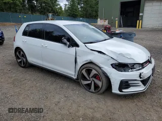 2021 Volkswagen Golf GTI S with VIN 3VW6T7AU5MM009756, listed as a Copart auction lot 60864704 with 39,379 mi miles and Salvage Title. Bid and sale history available at carsss.com. Image 4.