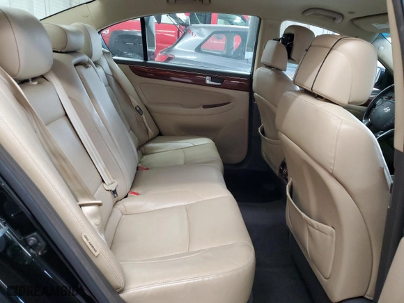 2012 Hyundai Genesis 3.8L with VIN KMHGC4DD1CU195643, listed as a Copart auction lot 51443545 with 162,858 mi miles and Salvage Title. Bid and sale history available at carsss.com. Image 10.