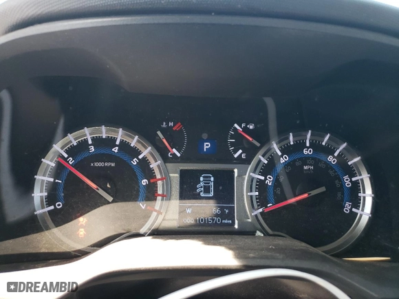 2018 Toyota 4Runner SR5 with VIN JTEZU5JR6J5187315, listed as a Copart auction lot 52288535 with 101,570 mi miles and Salvage Title. Bid and sale history available at carsss.com. Image 9.