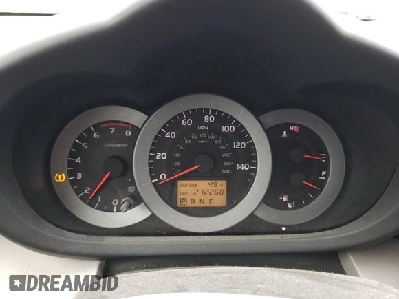 2008 Toyota RAV4 with VIN JTMBK33V286038799, listed as a Copart auction lot 52252825 with 212,260 mi miles and Clean Title. Bid and sale history available at carsss.com. Image 9.